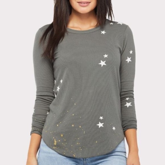 Chaser Star Thermal‎ Olive Green Top - Picture 1 of 6